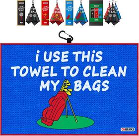 O-gt-2024-a Onhawks Funny Golf Towel For Bag Men And Women Microfiber Cleaning Blue