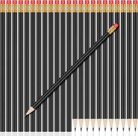 Outus-2y-052 Outus 24 Pieces Round Pencils Hb Graphite Wood 1 Count Pack Of Black