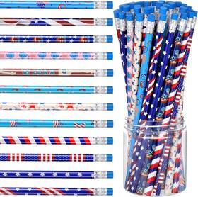 Outus-pencil-11 Outus 60 Pieces Independence Day Pencils American Flag Pencil Count Pack Of 1