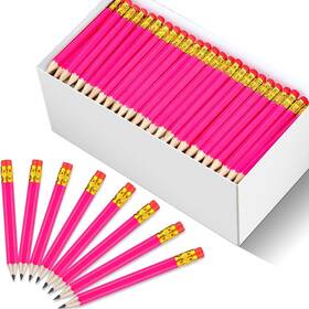 Tjrw-outus-5893 Outus 144 Pieces Golf Mini Pencils Bulk 3.5 Inch Hb Half Rose Red