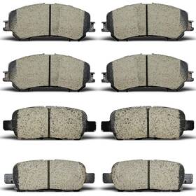 Dbp009 Paixingauto 8pcs Front Rear Ceramic Brake Pads Fit For 2014-2020 Nissan Rogue 2 Row Seati