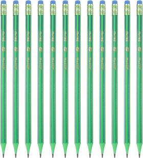 241029 Patikil Round Pencils 12 Pcs Hb Graphite 1 Count Pack Of Green Black
