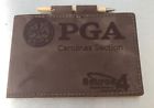 Pga Carolinas Section Leather Binder Notepad With Pen New Notebook