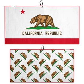 Pin Hunters Golf Co 860009045804 California Flag Microfiber Towel Premium Large