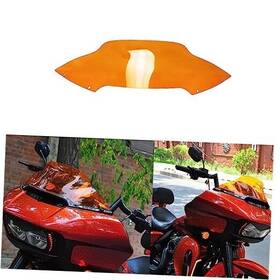 705004-06 Pjmotor Power James 7.0 Inch Tall Orange Pmma Windshield Windscreen For 2015