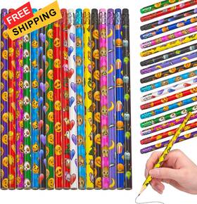 Playbees 850054681027 Emoticon No 2 Pencils For Kids - 36 Pack Bulk 1 Count Of