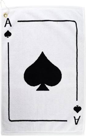 Player Supreme 091275893732 Golf Poker Ace Of Spades Towel. Cotton Sports 16 Inch X 24