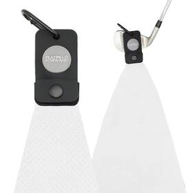 Playing It Forward 026865524048 Magnetic Golf Towels For Bags With Clip Large White