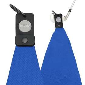 Playing It Forward 026865524055 Magnetic Golf Towel For Bags With Large Bright Blue