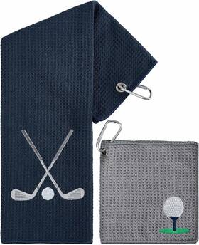 Playing It Forward 026865524161 Fun Golf Towel Set Of 2 Accessories For Men And Small Clubs