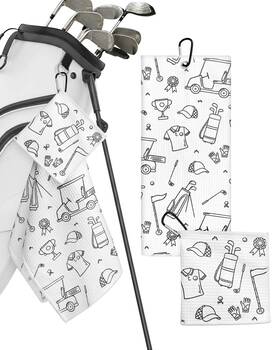 Playing It Forward 500013 Microfiber Golf Towels For Bags And Carts - Premium Large Doodles
