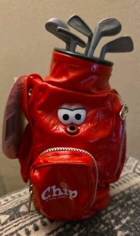 Playtronix 688582800128 Chip The Hackers Heckler Red Funny Singing Dancing Talking Golf Bag