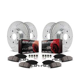 Hs250h Powerstop K4100 Front And Rear Brake Kit For Lexus 2010-12 Toyota Rav4 200