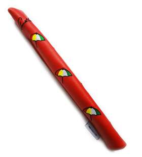Prg 037182683714 New Golf Arnold Palmer Red Leather Alignment Rod Cover