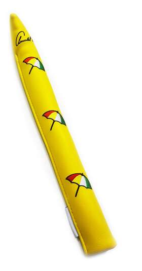 Prg 037182683738 New Golf Arnold Palmer Yellow Leather Alignment Rod Cover