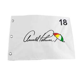 Prg 680147275327 New Arnold Palmer Signature Logo With Umbrella White Golf Flag