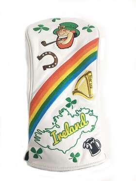 Prg Original 643665953672 New Golf Lucky Charm White Leather Driver Headcover