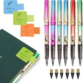 Primo Lines Evrlastingpen 01 6pcs Pencil Set Infinity Eternal Pencils With 1 Count Pack Of 15 Wooden