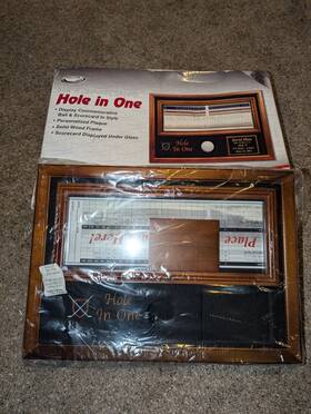 Proactive Sports 010027416920 Black Hole In One Golf Ball And Scorecard Display 15.5 Inch X 11