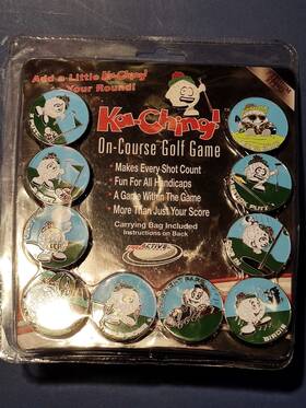 Jkc001 Proactive Sports Inc Ka-ching On- Course Golf Game 2005 Coin With Bag