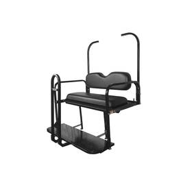 Profx 841417180066 Rear Flip Seat Kit With Grab Bar For Ezgo Txt 1995-up Golf Cart Black