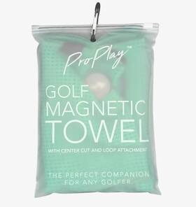 Proplay 860011282006 Microfiber Magnetic Golf Towel Ultra Absorbent 16 Inch X 24 Green