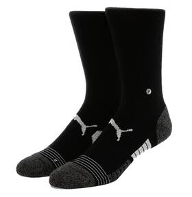 Puma 889179513326 New Tech Crew Black Mens Large 9-13 Golf Socks
