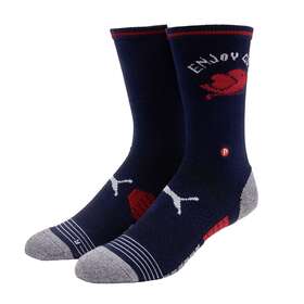 Puma 889179598552 New Tech Crew Navy/ski Patrol/bright White Mens Large 9-13 Golf Socks