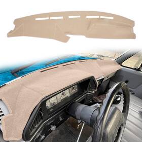 Tt-fbroncozgd-8791m-fba Puxhig Dashboard Cover Custom Fit For Ford F150 F250 F350 1987-1991 Beige