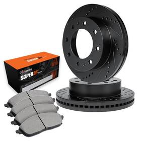 1bc.54132.04 R1 Concepts Rear Brake Kit For 2010-2012 Ford F-250 F-350 Drilled Slotted B