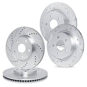 Cec.44154.01 R1 Concepts Front And Rear Brake Rotors For 2010-2012 Lexus Hs250h 2006-2018