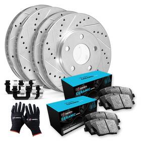 R1 Concepts Cec.47049.02 Front And Rear Brake Kit For 2016-2017 Subaru Crosstrek 2014-201