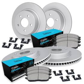Cpb.80021.42 R1 Concepts Front And Rear Brake Kit For 2001-2003 Mazda Protege 2002-2003 M