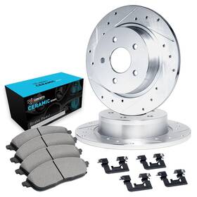 Rec.63066.02 R1 Concepts Rear Brake Kit For 2011-2014 Chrysler 200 2007-2010 Seb
