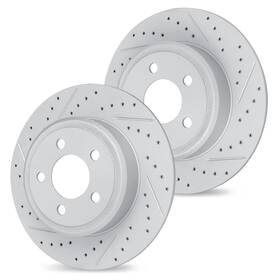 R1 Concepts Wbpn1-21020 Rear Brake Rotors Fits 2015-2024 Hyundai Sonata 2016-2017 Hyunda