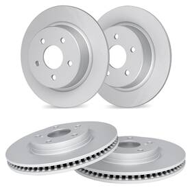 R1 Concepts Wdpn2-13033 Front And Rear Brake Rotors For 2018-2023 Subaru Crosstrek 2017-