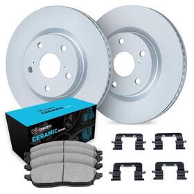Wdwh1-67025 R1 Concepts Front Brake Kit For 2013-2019 Nissan Sentra Blank Rotors