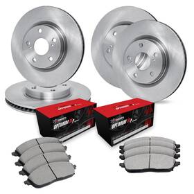 R1 Concepts Wfun2-11015 Front And Rear Brake Kit Fits 2017 Land Rover Discovery 2014-201