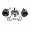 Rad-046 Red Hawk Golf Cart Mp3 Kit W 200 Watt Amplifier Weatherproof Dash Strut Mount Speake