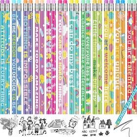 Rh22153-60 Ragnhild 60 Pcs Motivational Pencils Bulk Rainbow Count Pack Of 1