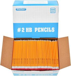 Rl-hg-500 Rarlan Wood-cased #2 Hb Pencils Pre-sharpened 500 Count Bulk Pack Of 1
