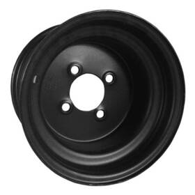 Tir-454 Red Hawk 023899614820 Wheel - Steel Black 10x7 3 4 Offset Golf Carts