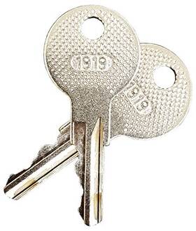 Key-ez1 Red Hawk Ezgo 1982-up Golf Cart Accessory Ignition Key 2 Silver Right Handed