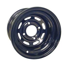 Tir-412 Red Hawk Wheel - Steel Black 8 Window 10x7 3 4 Offset Golf Carts