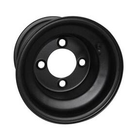 Tir-415b Red Hawk Wheel - Steel Black 8x7 Standard Golf Carts