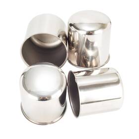 Moq4330centercap Rhimolux 4pcs 3.27in Stainless Steel Wheel Center Caps Chrome Push Through Design - Fi
