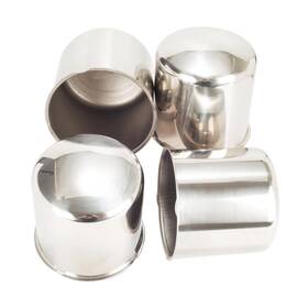 Moq4338centercap Rhimolux 4pcs 4.25in Stainless Steel Wheel Center Caps Chrome Push Through Design - Fi