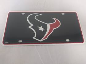 Mte0601 Rico Industries Nfl Team License Plate Houston Texans Logo New