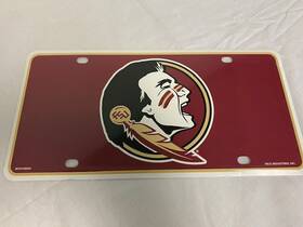 Mte100204 Rico Industries Ncaa Collegiate Team License Plate Florida State Seminoles Logo New