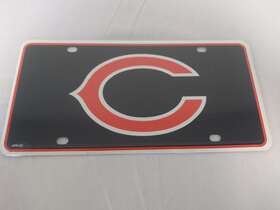 Mte1201 Rico Industries Nfl Team License Plate Chicago Bears Logo New